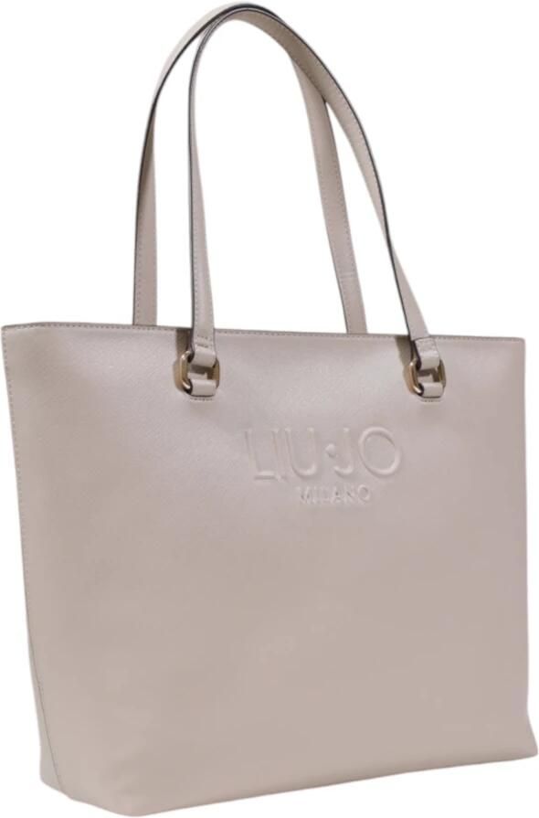 Liu Jo Grote Tassen Collectie voor Vrouwen van Polyurethaan Beige Dames - Foto 4
