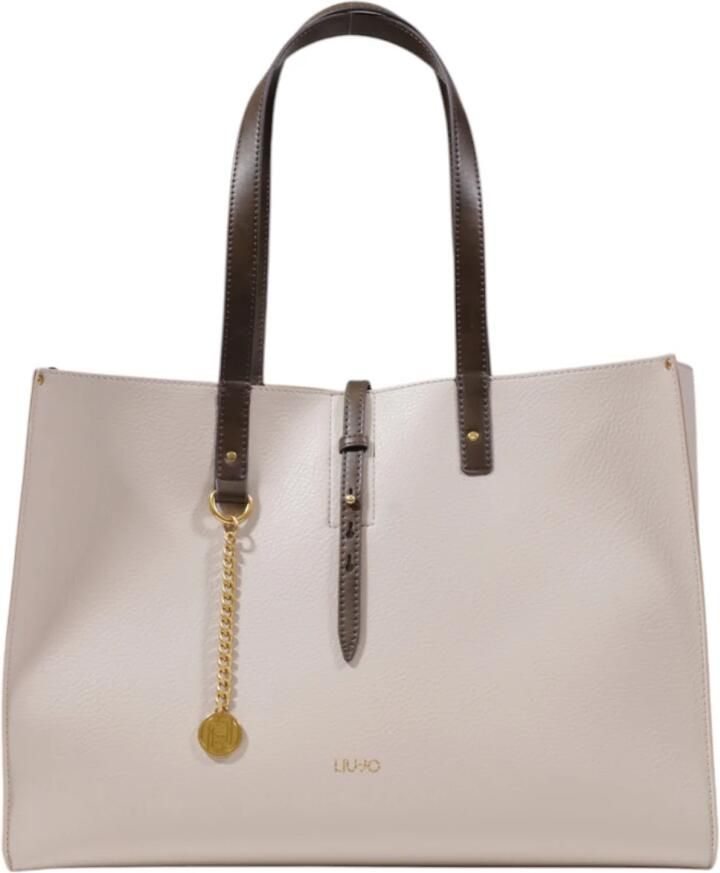 Liu Jo Grote Tassencollectie voor Vrouwen van Polyurethaan Beige Dames - Foto 7