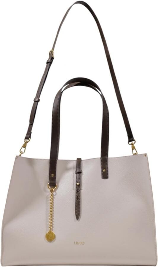 Liu Jo Grote Tassencollectie voor Vrouwen van Polyurethaan Beige Dames - Foto 6