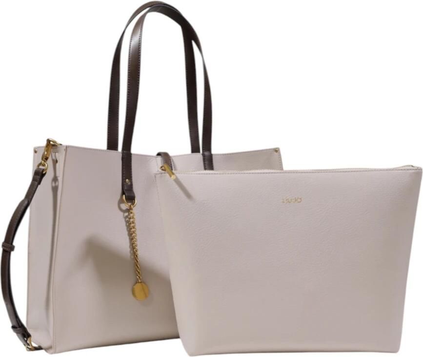 Liu Jo Grote Tassencollectie voor Vrouwen van Polyurethaan Beige Dames - Foto 2