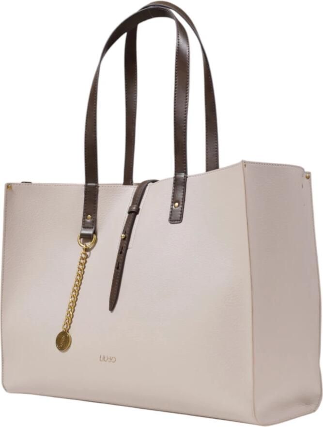 Liu Jo Grote Tassencollectie voor Vrouwen van Polyurethaan Beige Dames - Foto 3