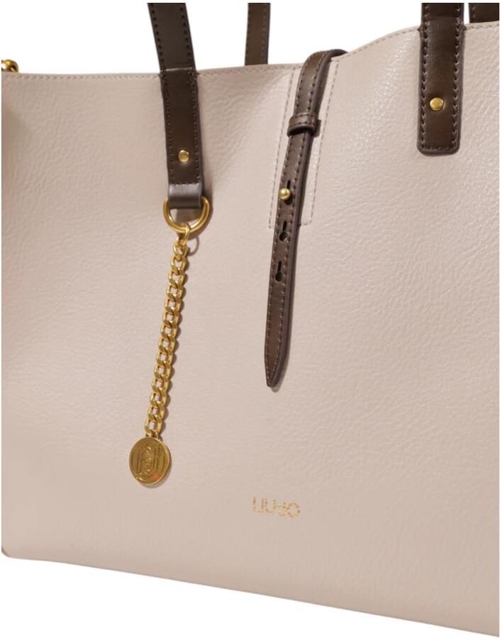 Liu Jo Grote Tassencollectie voor Vrouwen van Polyurethaan Beige Dames