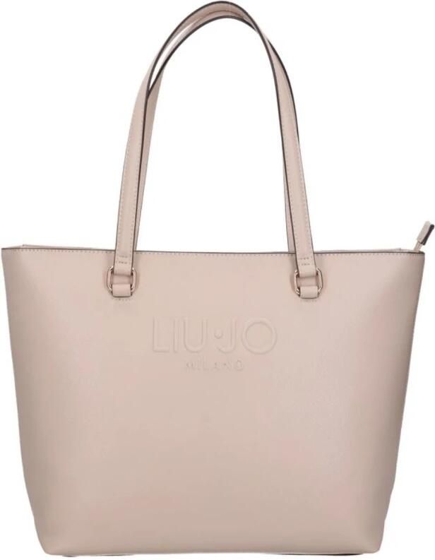 Liu Jo Grote Tassen Collectie voor Vrouwen van Polyurethaan Beige Dames - Foto 6