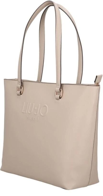 Liu Jo Grote Tassen Collectie voor Vrouwen van Polyurethaan Beige Dames - Foto 7
