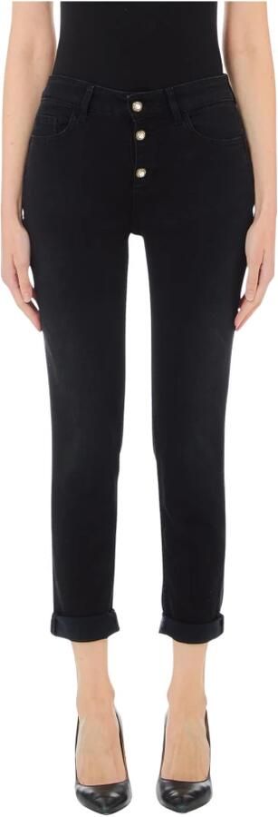 Liu Jo High Waist Monroe Jeans Black Dames