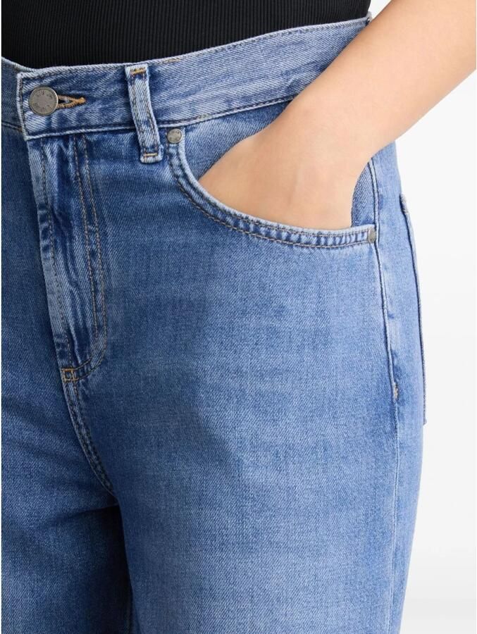 Liu Jo Hoge Taille Denim Jeans Blauw Blue Dames