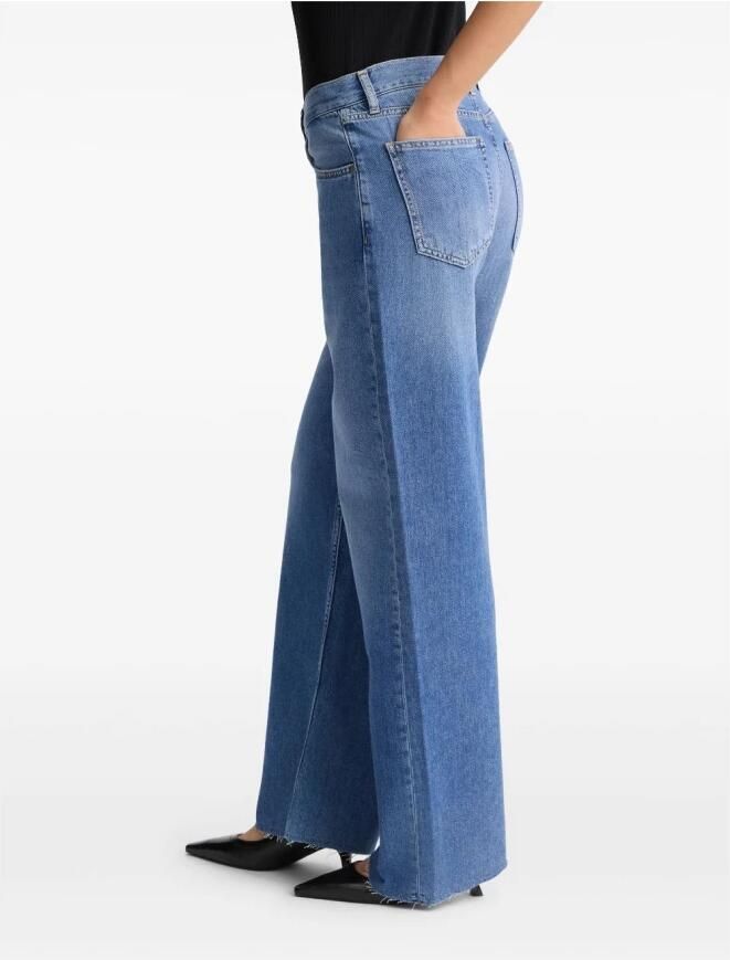 Liu Jo Hoge Taille Denim Jeans Blauw Blue Dames - Foto 6