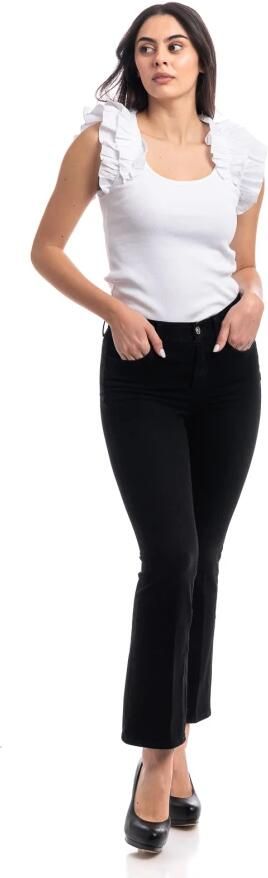 Liu Jo White Regular fit jeans met labelapplicatie model 'B.UP PRINCESS' - Foto 7