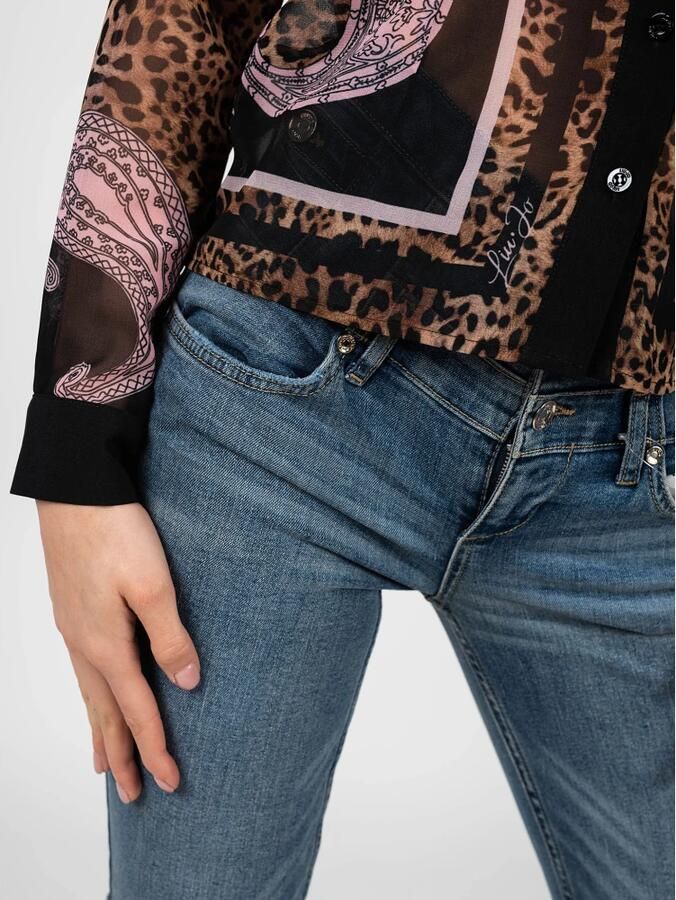 Liu Jo White Skinny fit jeans met stretch model 'Rampy'