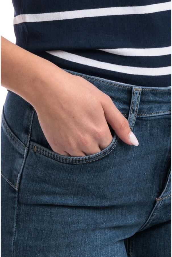 Liu Jo Blauwe Jeans met Gebruikte Wassing en Vernietigde Details Blue Dames - Foto 7