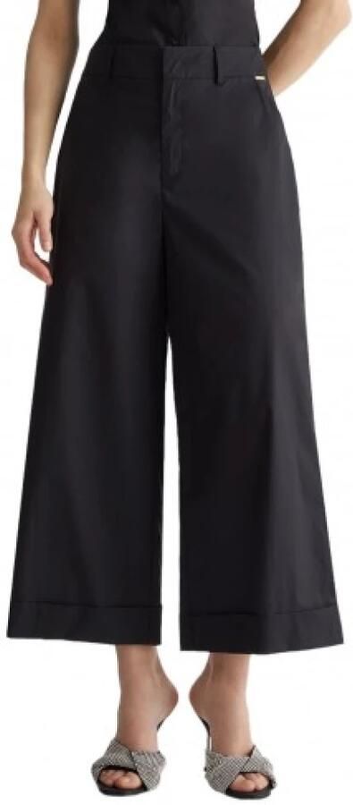 Liu Jo Modieuze Damesbroek met Dubbele Knoop Black Dames - Foto 4