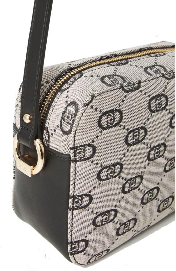 Liu Jo Jacquard Schoudertas met Ritssluiting Beige Dames - Foto 3