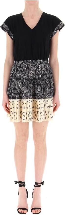 Liu Jo Korte Jacquard Jurk Bloemendetails Multicolor Dames