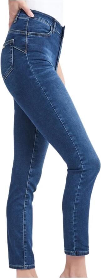 Liu Jo Hoge Taille Skinny Jeans met Gebruikt Effect Blauw Dames - Foto 7