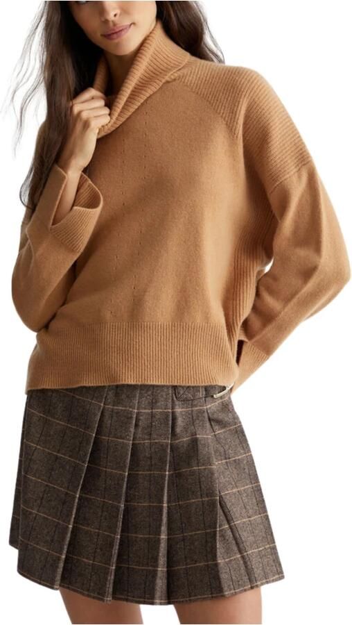 LIU JO Dames Truien & Vesten Ecs Maglia Chiusa M l Camel - Foto 3