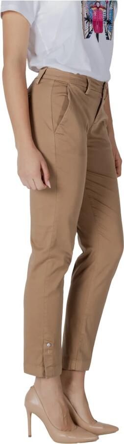 Liu Jo Katoenen Sigarettenbroek Dames Collectie Beige Dames - Foto 8