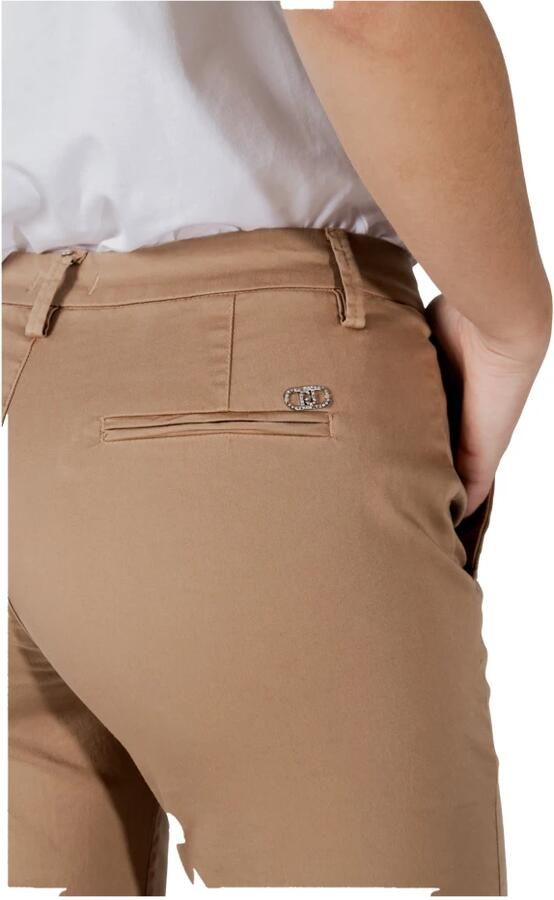 Liu Jo Katoenen Sigarettenbroek Dames Collectie Beige Dames