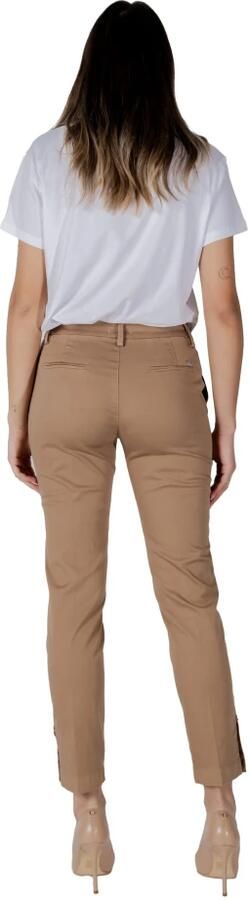 Liu Jo Katoenen Sigarettenbroek Dames Collectie Beige Dames - Foto 9