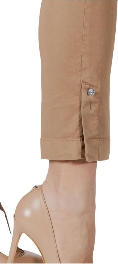 Liu Jo Katoenen Sigarettenbroek Dames Collectie Beige Dames - Foto 2