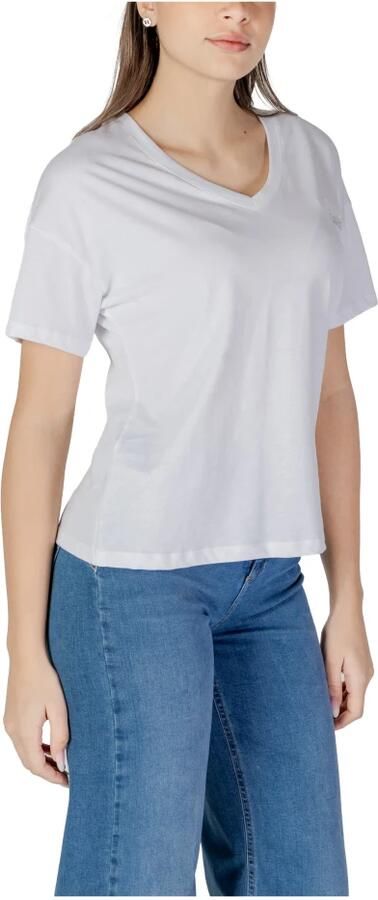 Liu Jo Katoenen T-shirt korte mouwen lente zomer White Dames - Foto 4