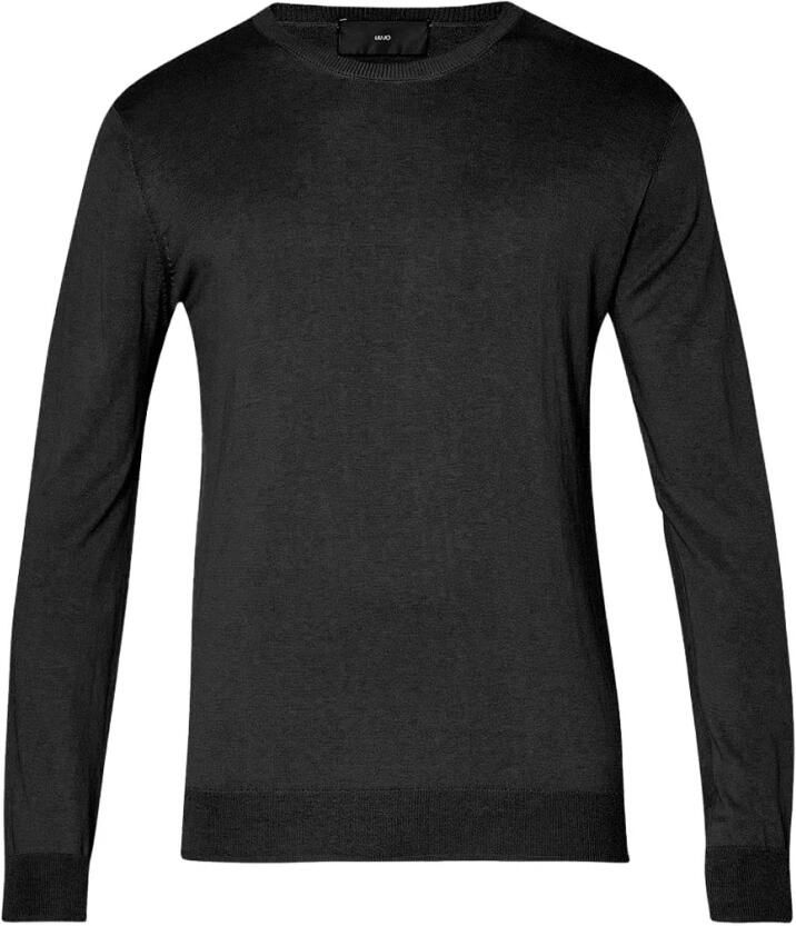 Liu Jo Katoenen trui van hoge kwaliteit stijlvol comfort Black Heren
