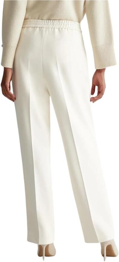 Liu Jo White Slim fit stoffen broek met tunnelkoord - Foto 2