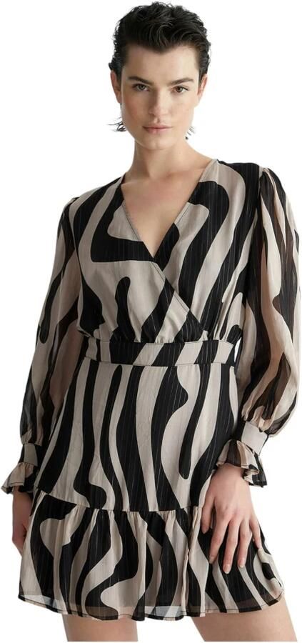 Liu Jo Korte Jurk Beige Dames - Foto 4