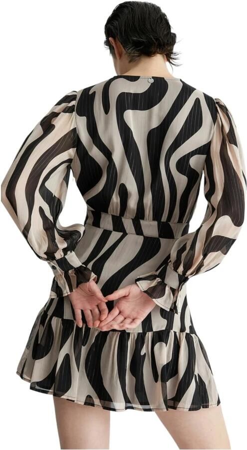 Liu Jo Korte Jurk Beige Dames - Foto 3
