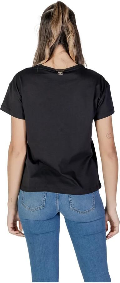 Liu Jo Korte mouw katoenen T-shirt lente zomer Black Dames - Foto 2