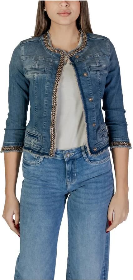 Liu Jo Lichtblauwe Katoenen Blazer met Zakken Blue Dames - Foto 2