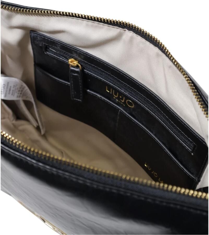 Liu Jo Gestructureerde Crossbody Tas Zwart Lente Zomer Black Dames