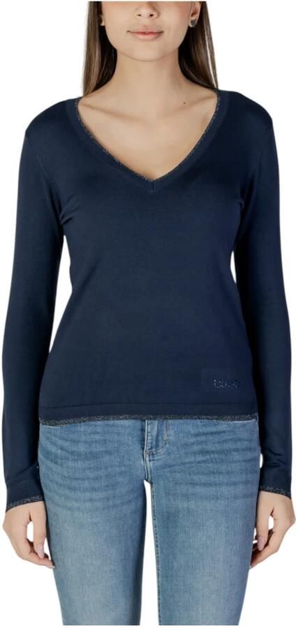 Liu Jo Blauwe V-hals Gebreide Kleding voor Vrouwen Blue Dames - Foto 10