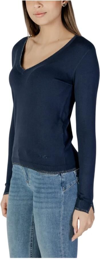 Liu Jo Blauwe V-hals Gebreide Kleding voor Vrouwen Blue Dames - Foto 8