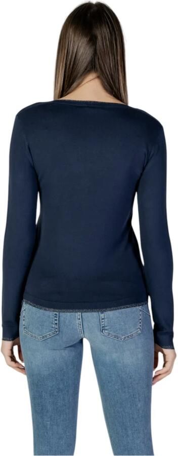 Liu Jo Blauwe V-hals Gebreide Kleding voor Vrouwen Blue Dames - Foto 7