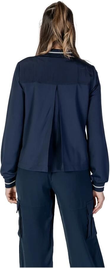 Liu Jo Blauwe Zip-Up Bomber Style Sweatshirt Blue Dames - Foto 2