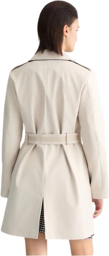 Liu Jo White Trenchcoat met reverskraag en strikceintuur - Foto 2