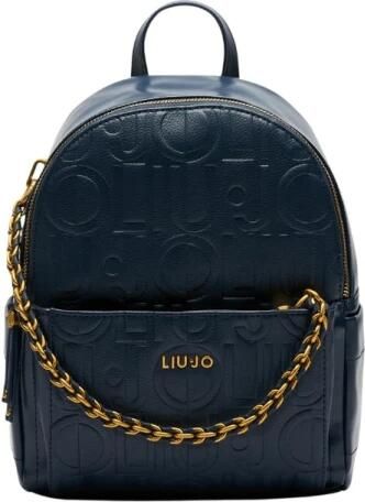 Liu Jo Logo Ketting Schoudertas Blue Dames