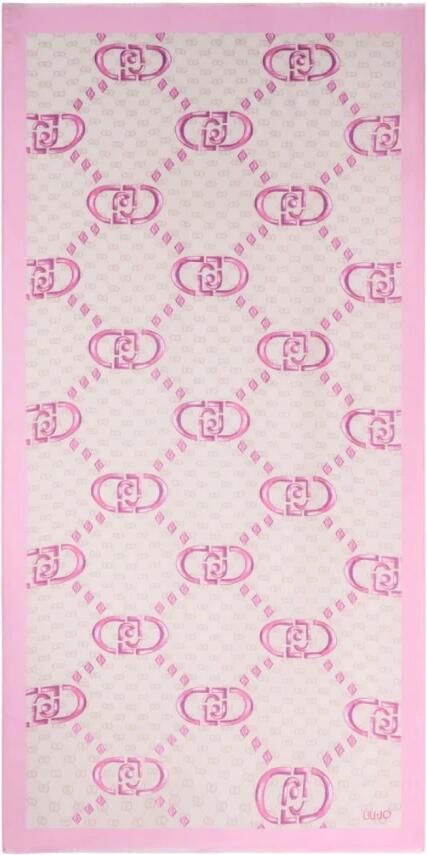 Liu Jo Logo Sketch Stola Sjaal Multicolor Dames - Foto 4