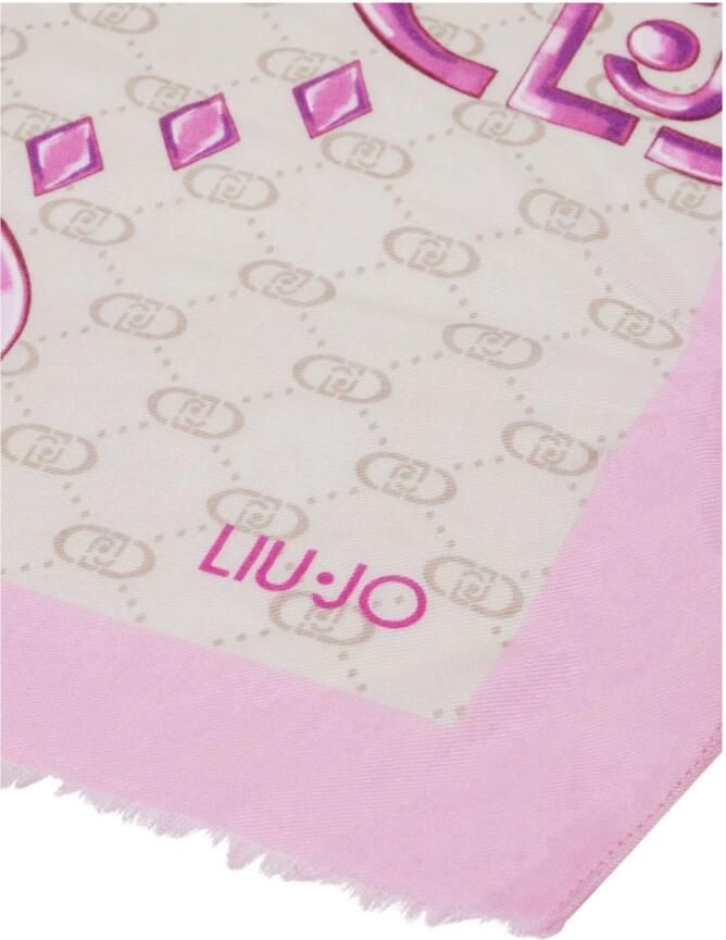 Liu Jo Logo Sketch Stola Sjaal Multicolor Dames - Foto 2