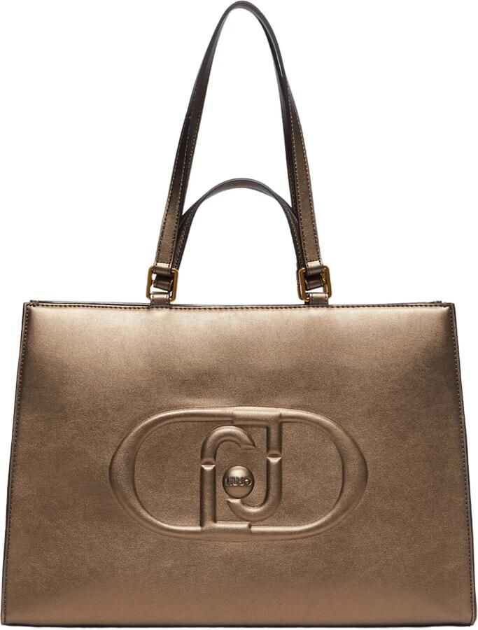 Liu Jo Bronzen Shopper met ritssluiting Brown Dames - Foto 6