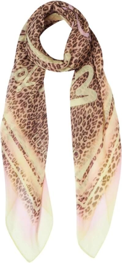 Liu Jo Luipaardprint Beige Sjaal Multicolor Dames - Foto 5
