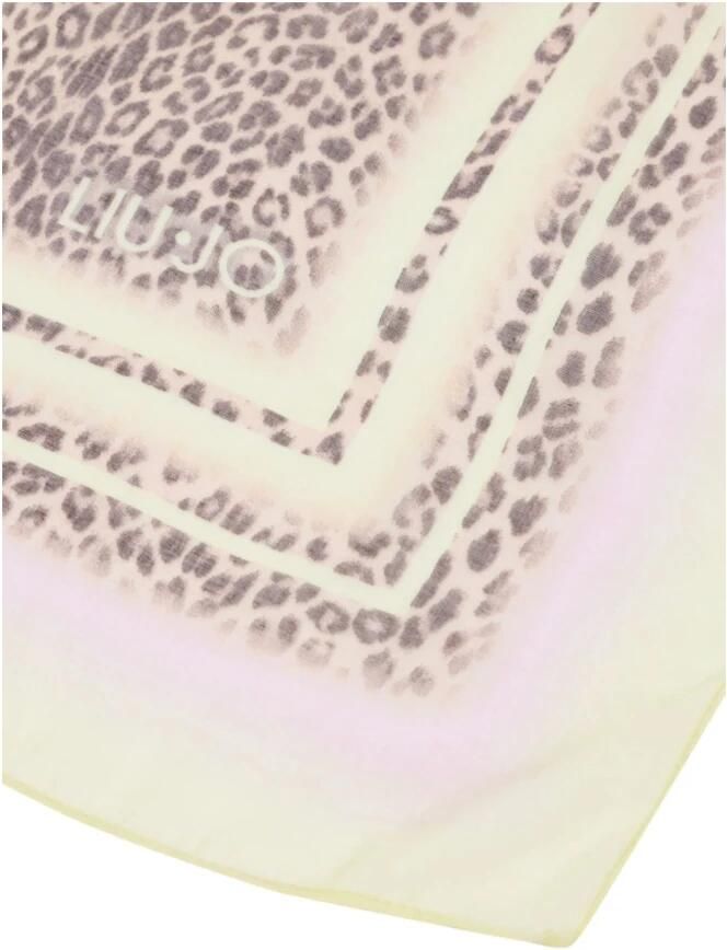 Liu Jo Luipaardprint Beige Sjaal Multicolor Dames - Foto 4