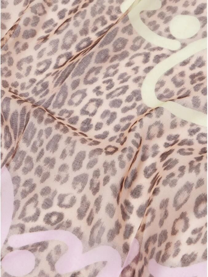 Liu Jo Luipaardprint Beige Sjaal Multicolor Dames - Foto 3