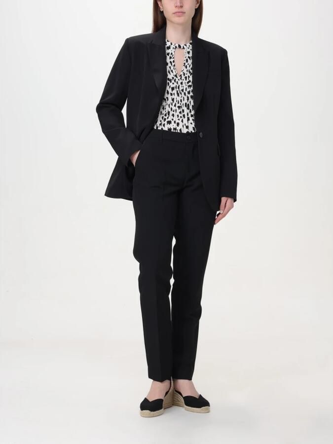 Liu Jo Aansluitende Skinny Broek met Rits en Knoop Black Dames - Foto 3