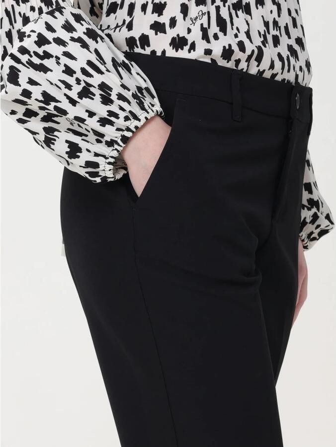 Liu Jo Aansluitende Skinny Broek met Rits en Knoop Black Dames - Foto 2