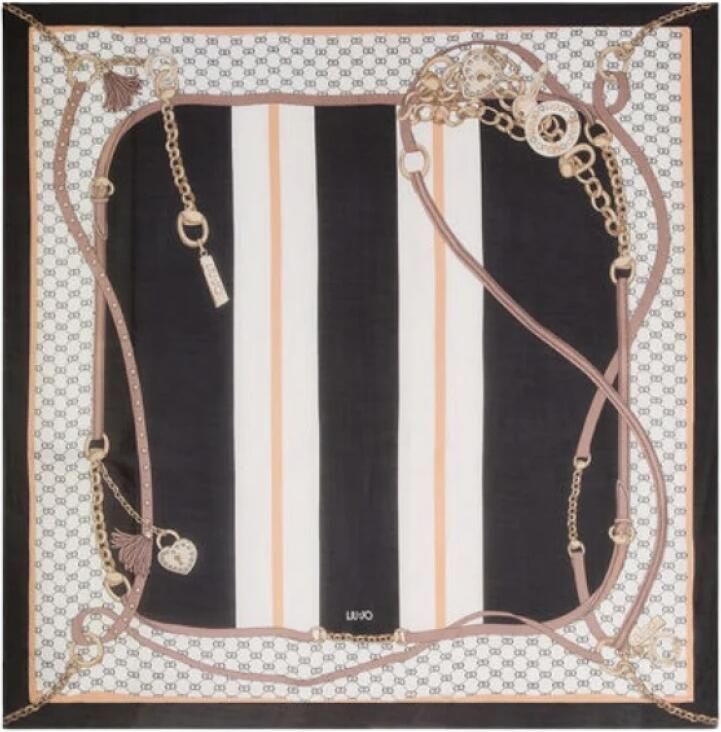 Liu Jo White Sjaal van modal in vierkante vorm model 'FOULARD MANHATTAN' - Foto 2