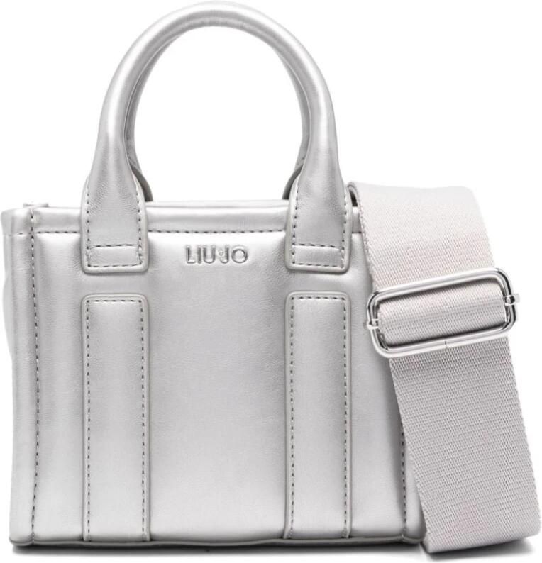 Liu Jo Metallic Finish Schoudertas Gray Dames - Foto 4