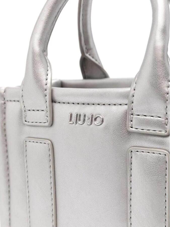 Liu Jo Metallic Finish Schoudertas Gray Dames