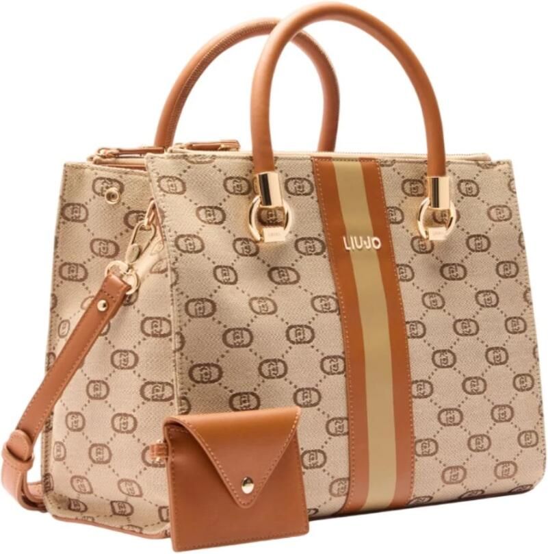 Liu Jo Lente Zomer Dames Middelgrote Tassen Collectie Beige Dames