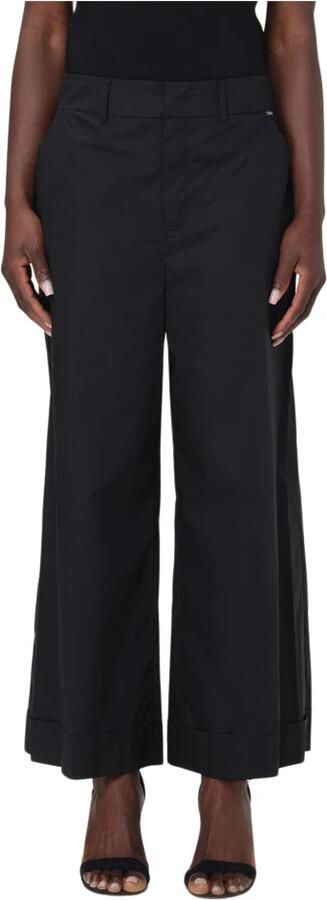 Liu Jo Modieuze Damesbroek met Dubbele Knoop Black Dames - Foto 3